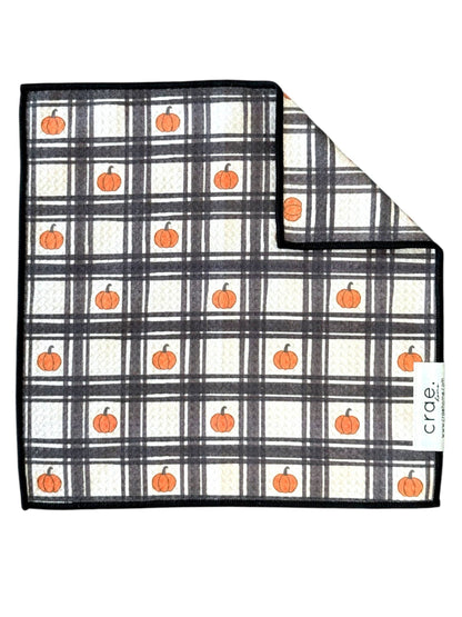 Grid of Gourds: Double-Sided Hand Towel