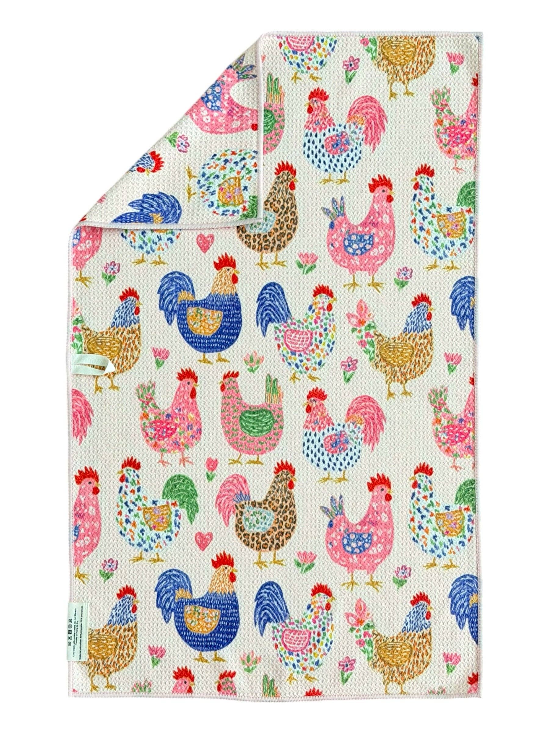 Feathered Friends: Double-Sided Hand Towel &amp; Washcloth