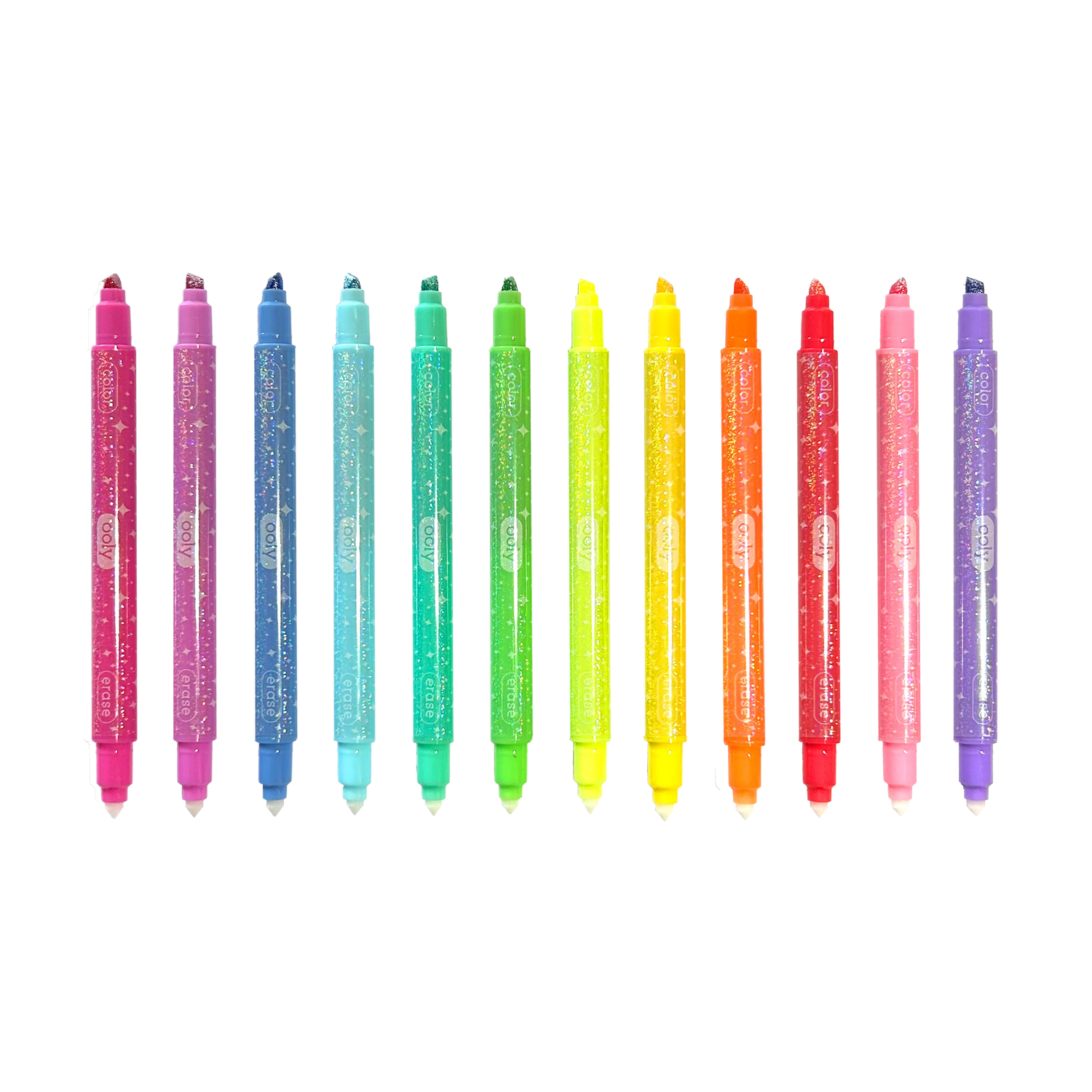 Make no Mistake! Glittery Erasable Markers - Set of 12