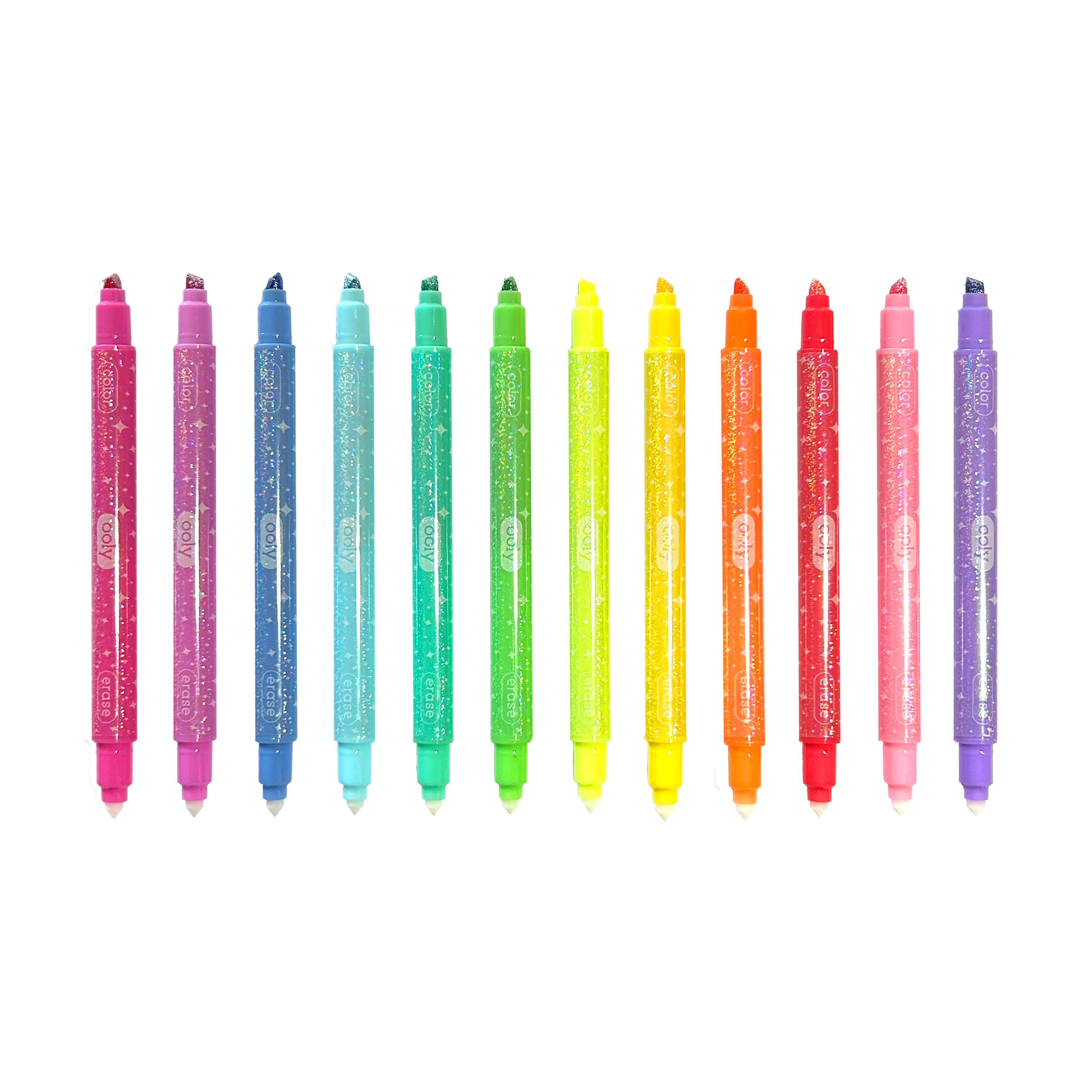 Make no Mistake! Glittery Erasable Markers - Set of 12