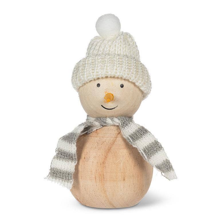 Snowman with Knit Hat