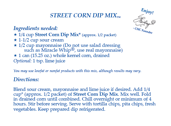 Street Corn Dip Mix