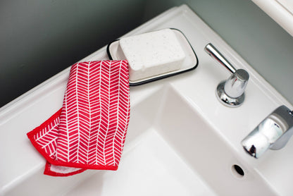 Mighty Minis Towel Set - Branches in Red (set of 3)