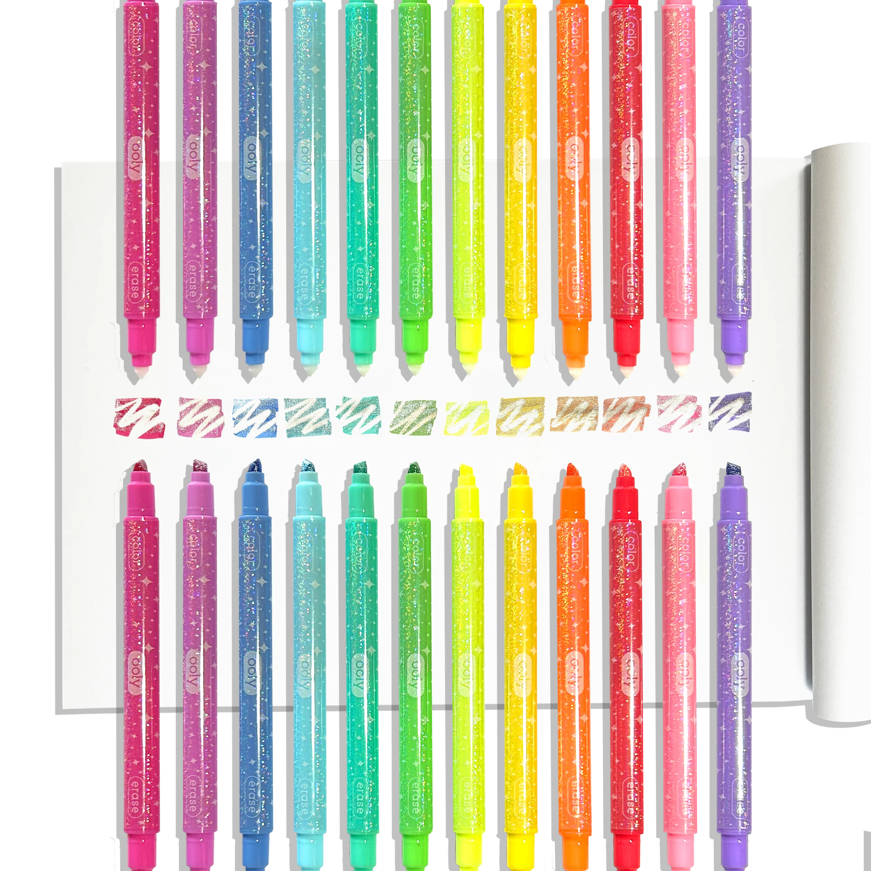 Make no Mistake! Glittery Erasable Markers - Set of 12