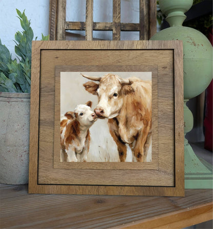 Insert Cow Calf for Square Frame