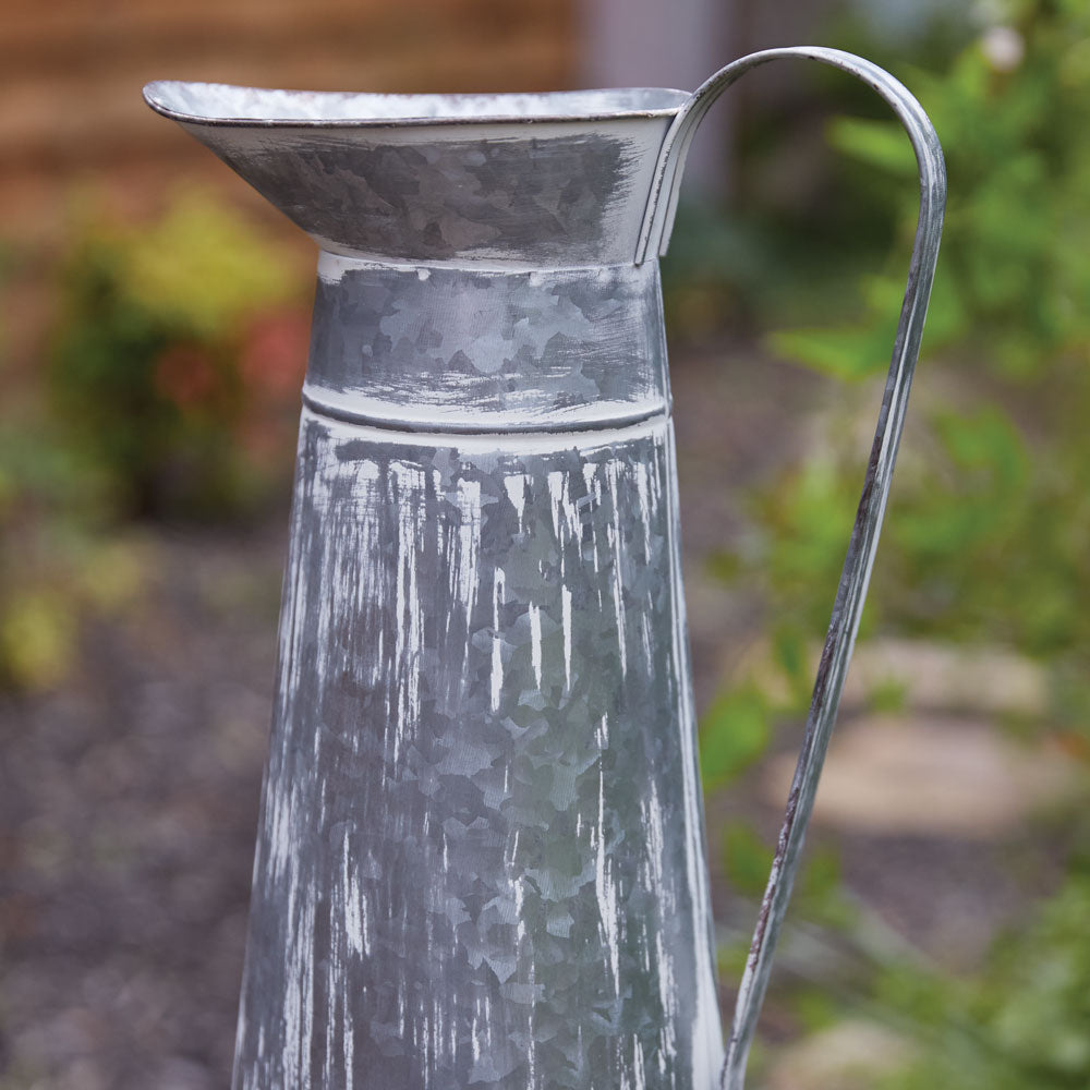Washed Tin Pitcher