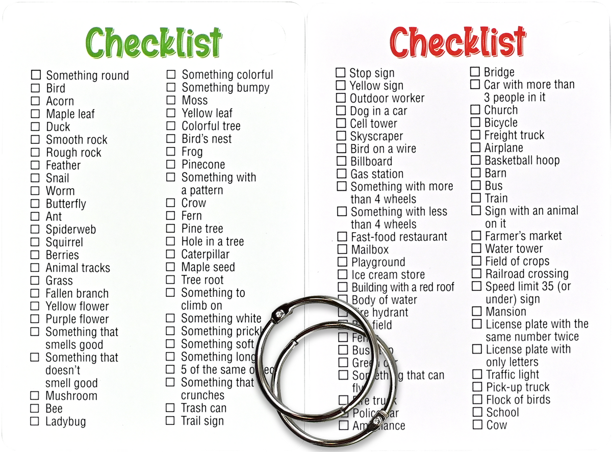 Seek-and-Find Scavenger Hunt Card Pack