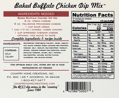 Artisan Kitchen Baked Buffalo Chicken Dip Mix