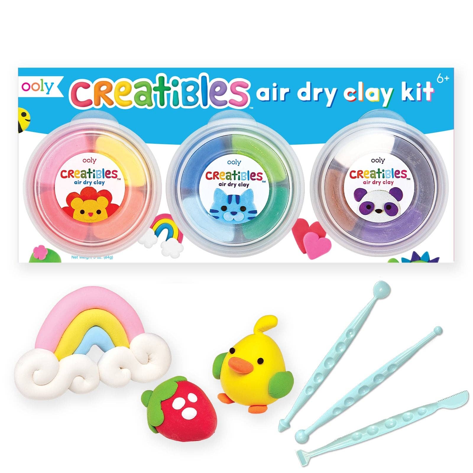 Creatibles Air Dry Clay Kit - Set of 12 Colors
