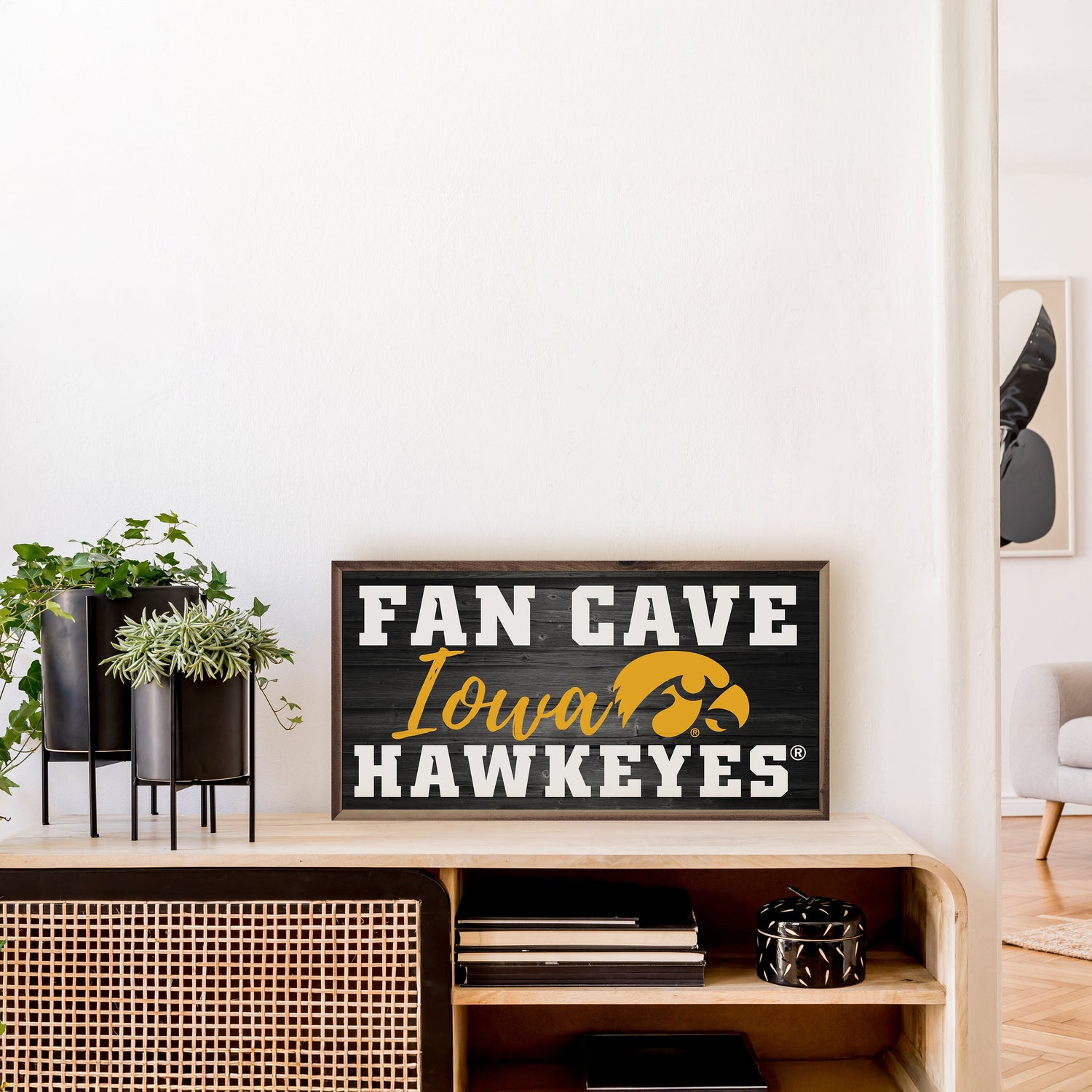 Fan Cave Hawkeyes University Of Iowa Black