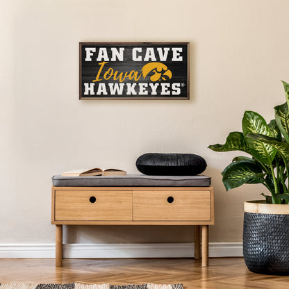 Fan Cave Hawkeyes University Of Iowa Black