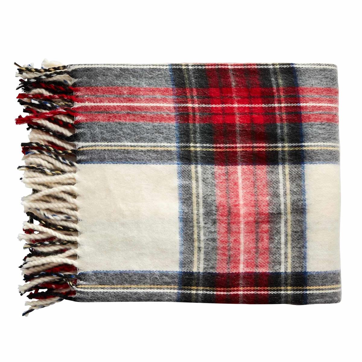 Tartan Fringe Throw