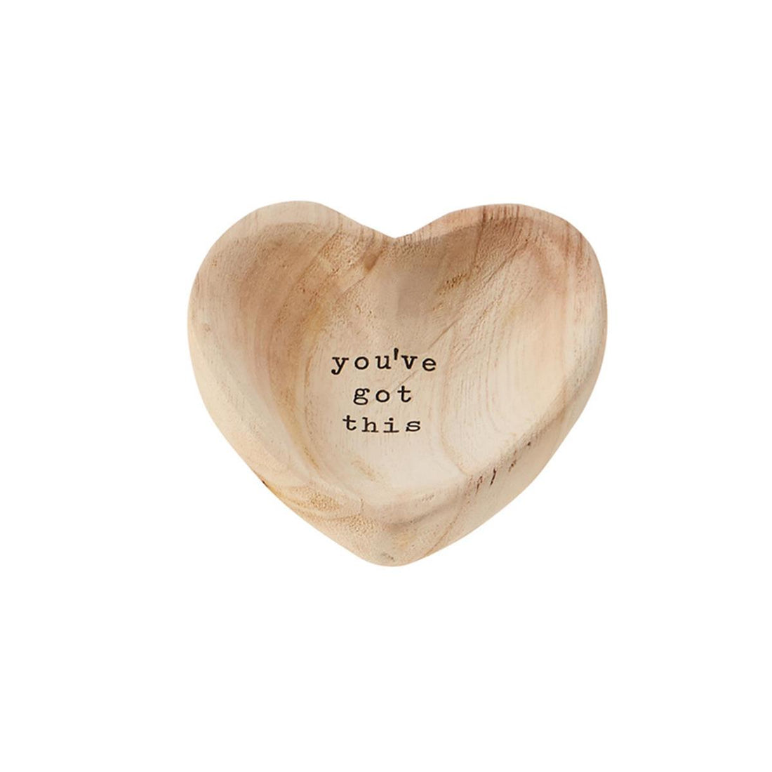 Wood Heart Trinket Trays