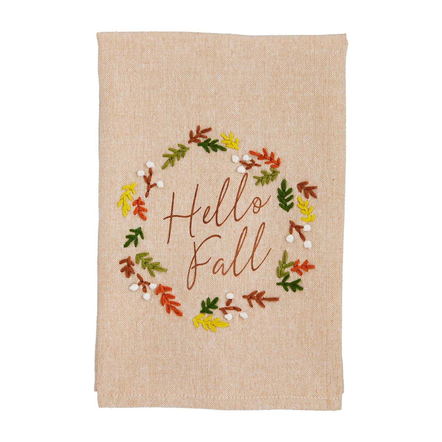 Fall French Knot Towels