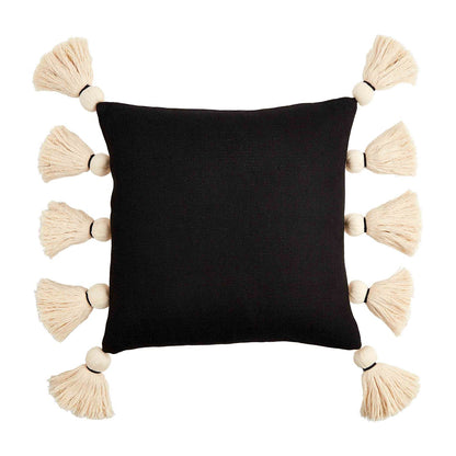 Black Tassel Pillow