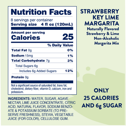 Natural Strawberry Key Lime Margarita - Mixer