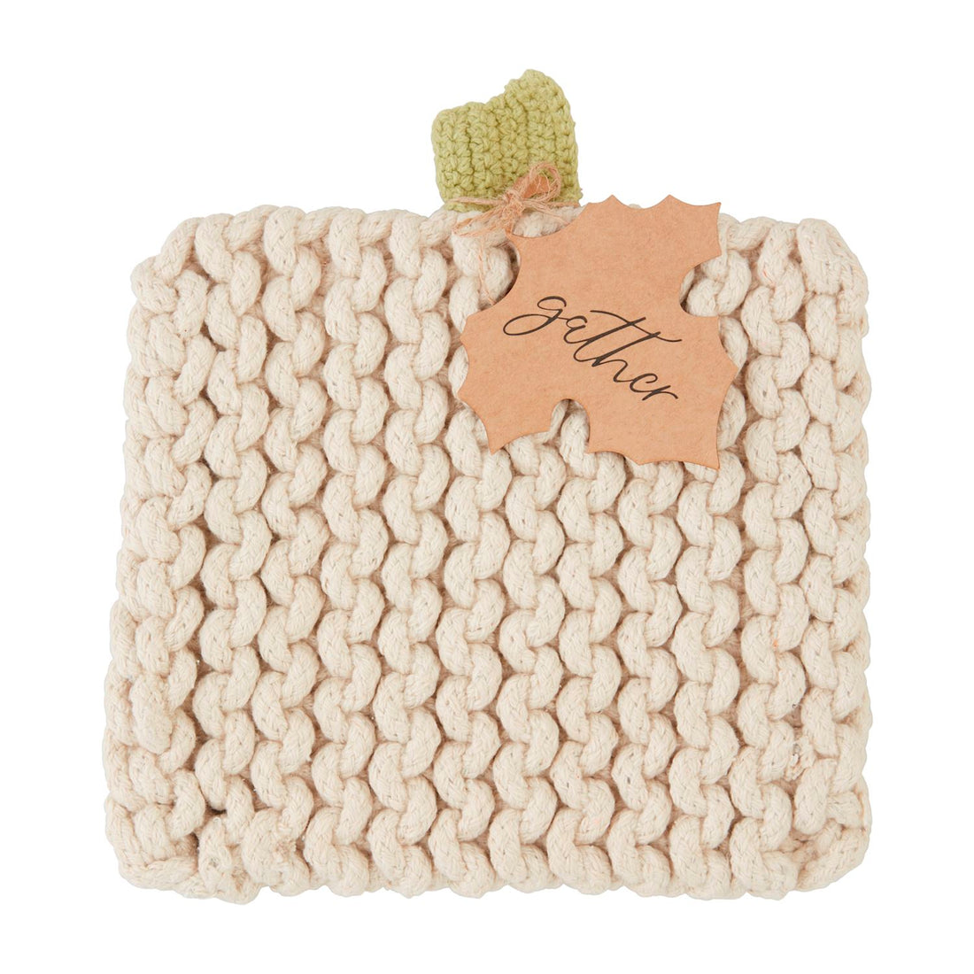 Cream Knit Trivet