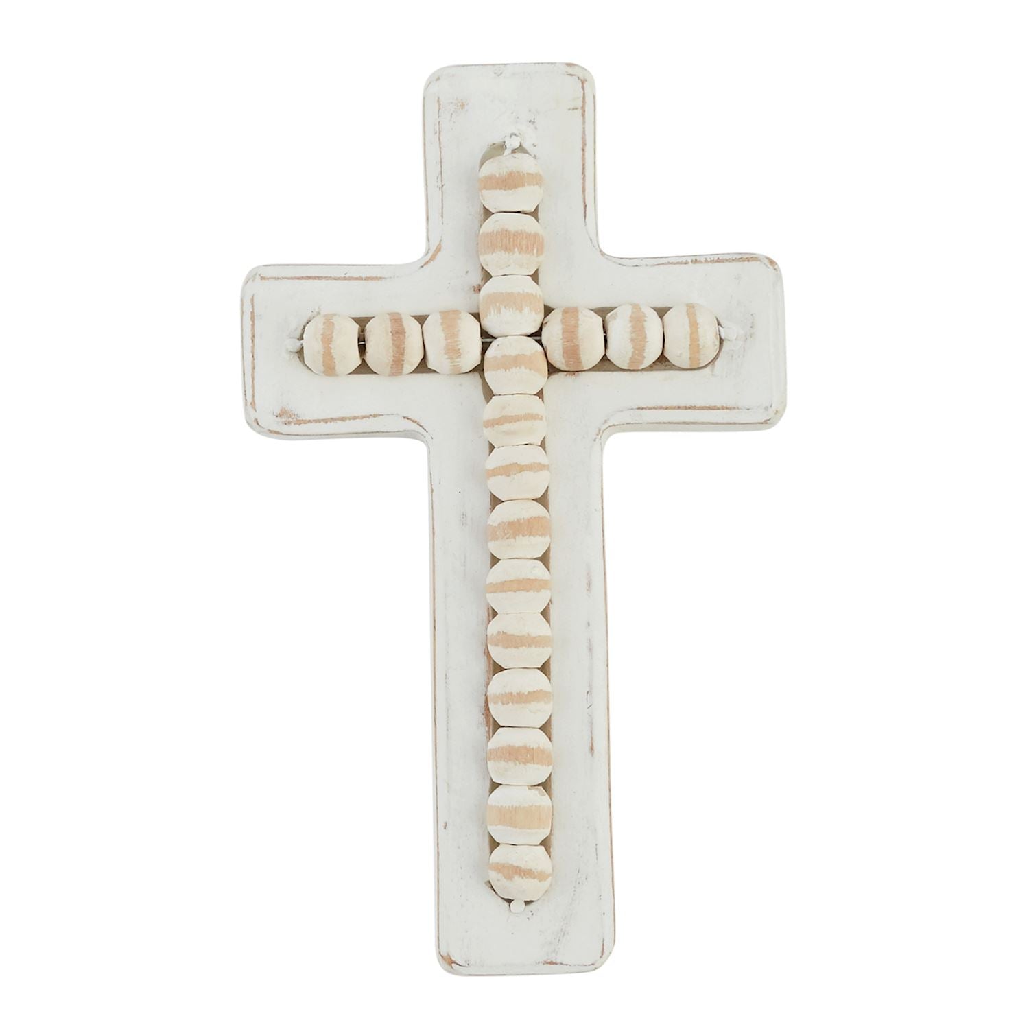 Beaded Wood Cross