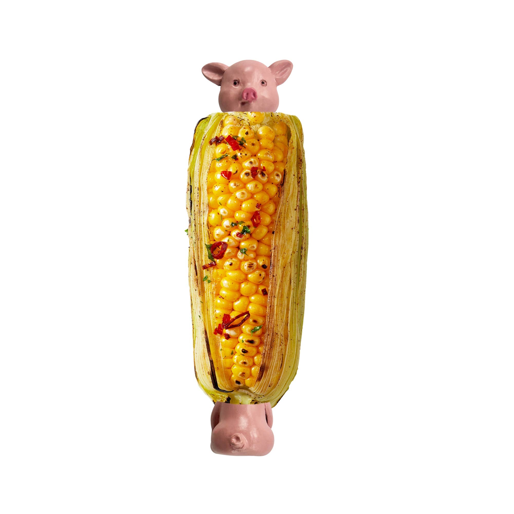 Outset Piglets Corn Holders, Set of 8
