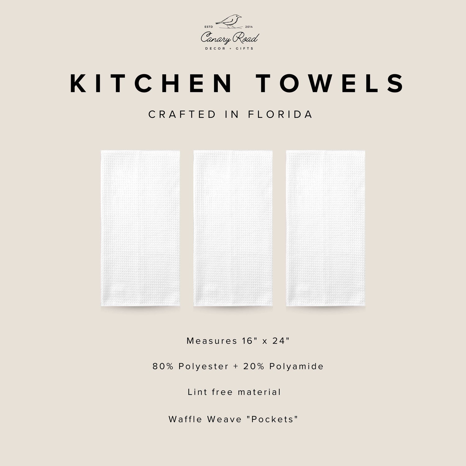 Strawberry Summer Fruit Market Berry Kitchen Towel Waffle