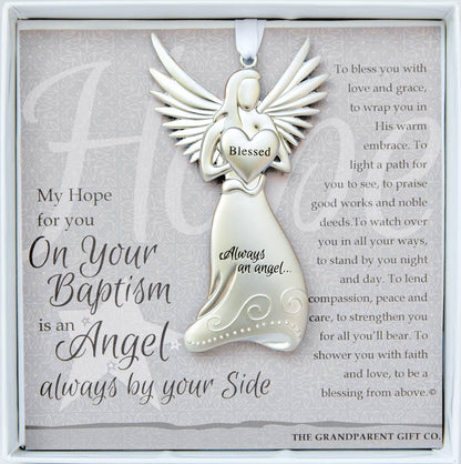 Baptism Keepsake Gift: Guardian Angel Ornament