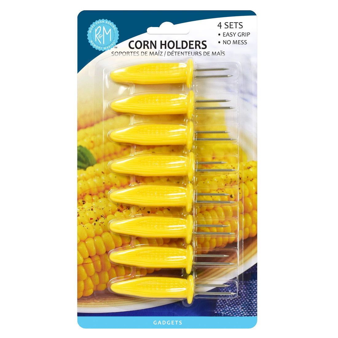 Jumbo Corn Holders S/8 Carded