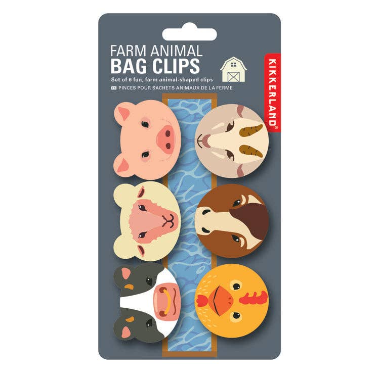 Farm Animal Bag Clips