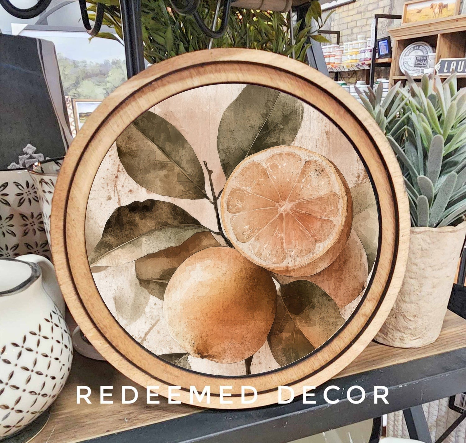 Rustic Lemon Art