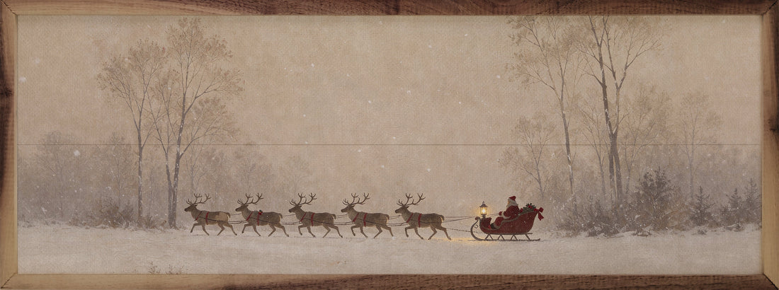 Sleigh Across The Winter Meadow