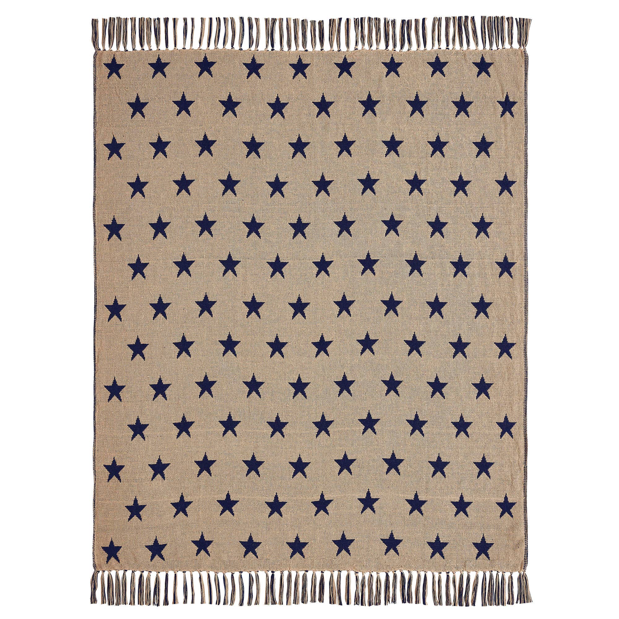 My Country Jacquard Stars Woven Throw 50x60