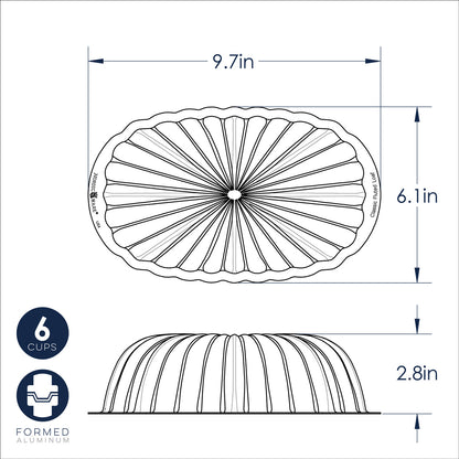 Fluted Loaf Pan &amp; Keeper Set