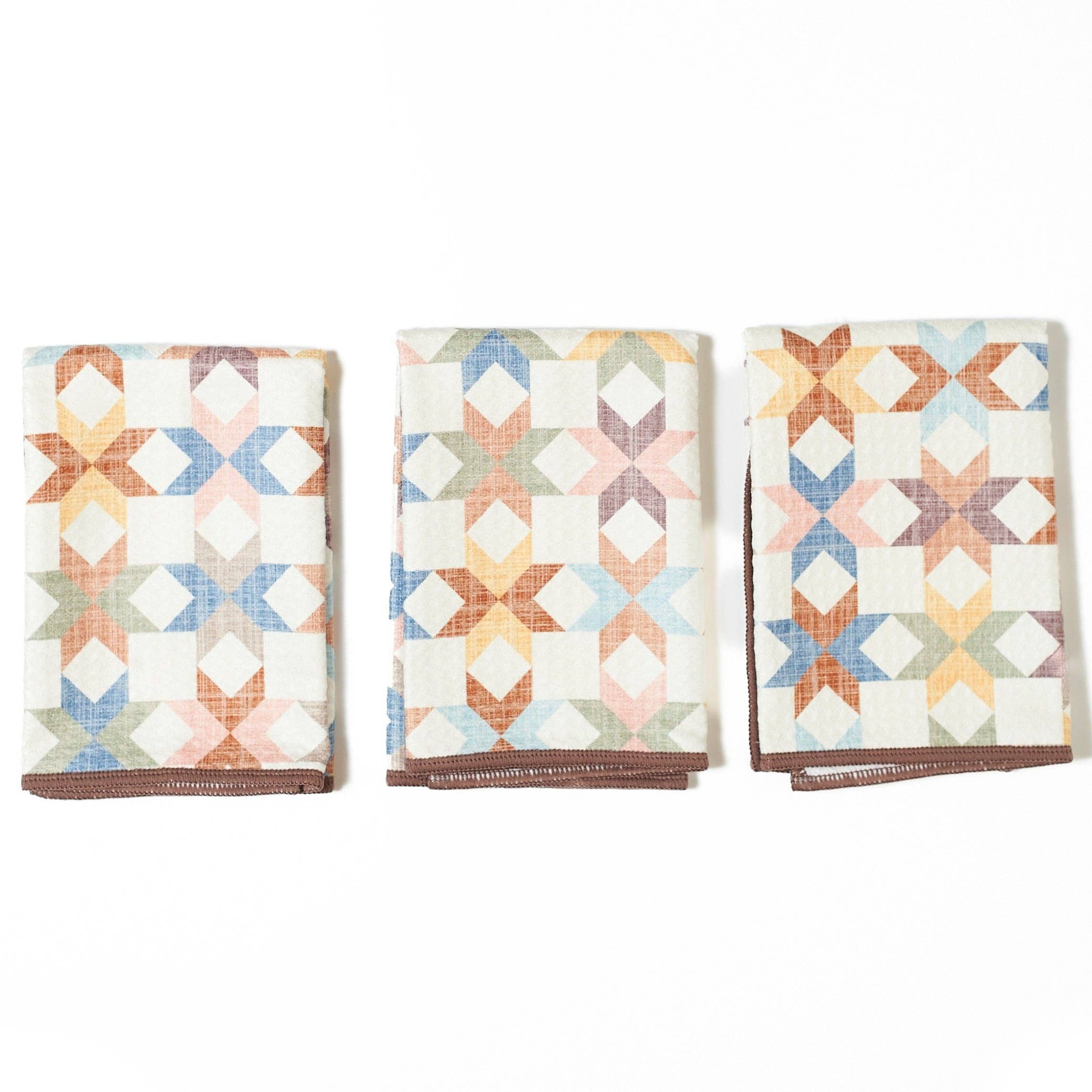Mighty Mini Towel - Star Quilt - Set 3