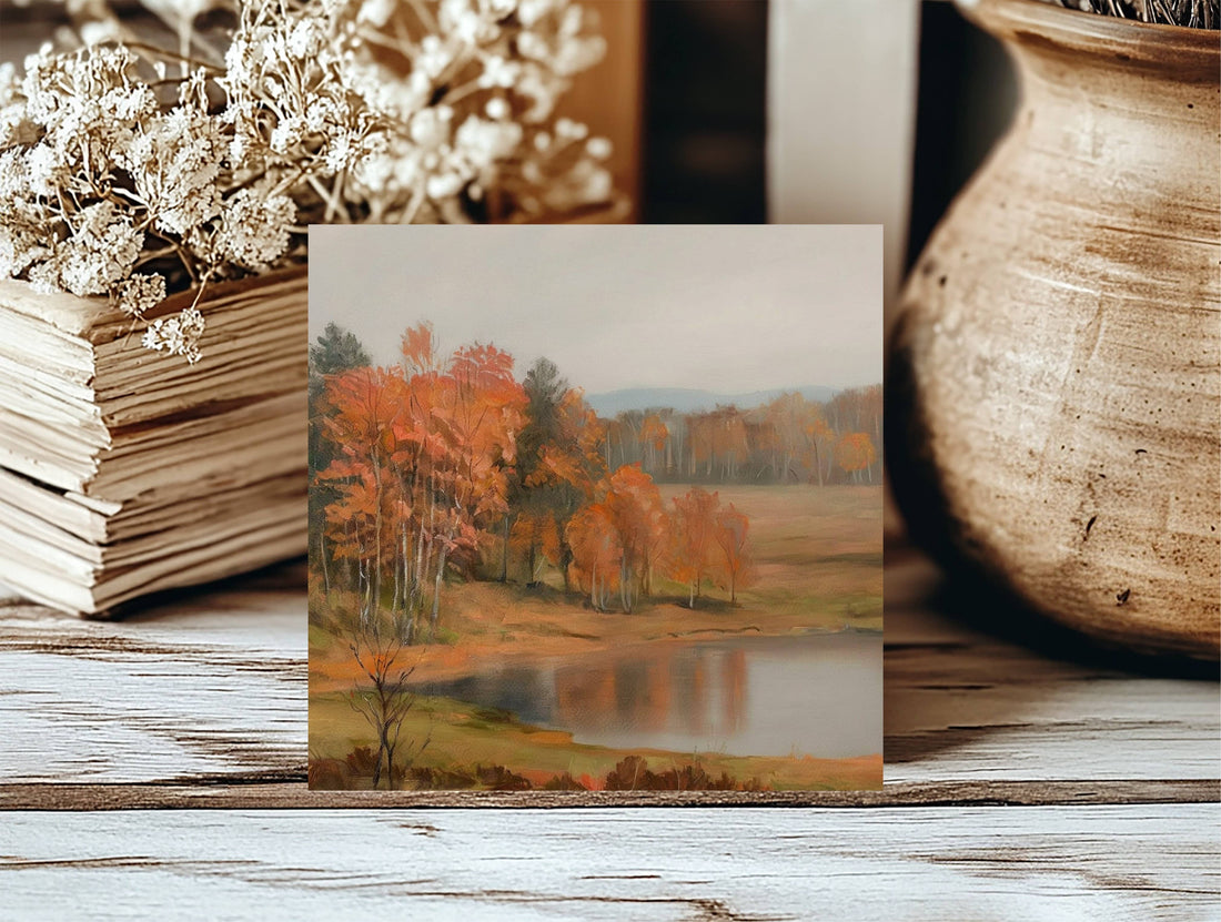 Insert Autumn Pond for Square Frame