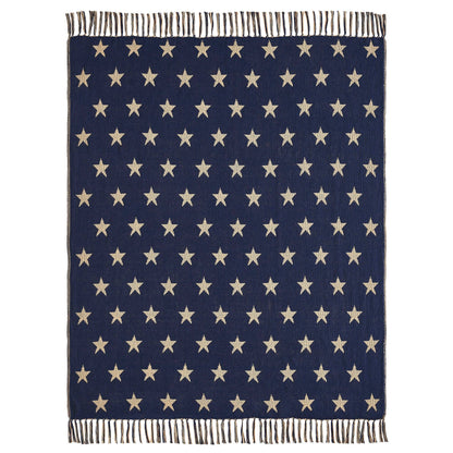 My Country Jacquard Stars Woven Throw 50x60