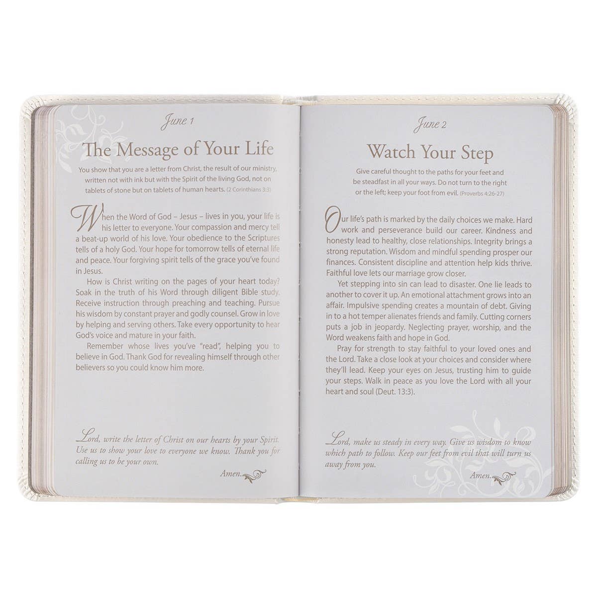 Devotional for Mr. &amp; Mrs. White Faux Leather
