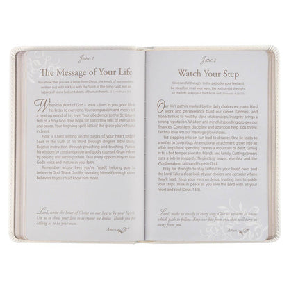 Devotional for Mr. &amp; Mrs. White Faux Leather