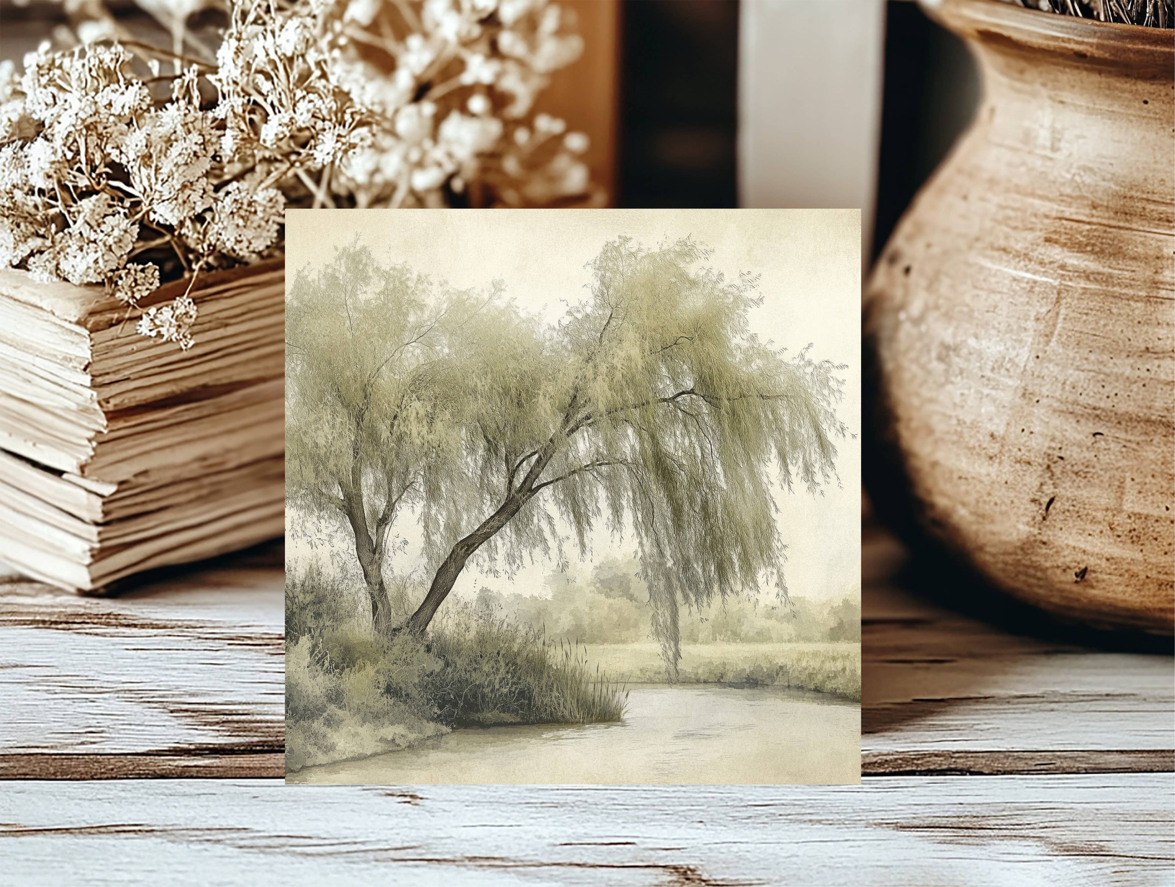 Insert Willow Tree for Square Frame