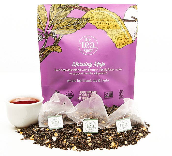 The Tea Spot: Morning Mojo, Organic Pu&