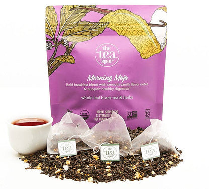 The Tea Spot: Morning Mojo, Organic Pu&