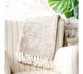 Taupe Pattern Throw