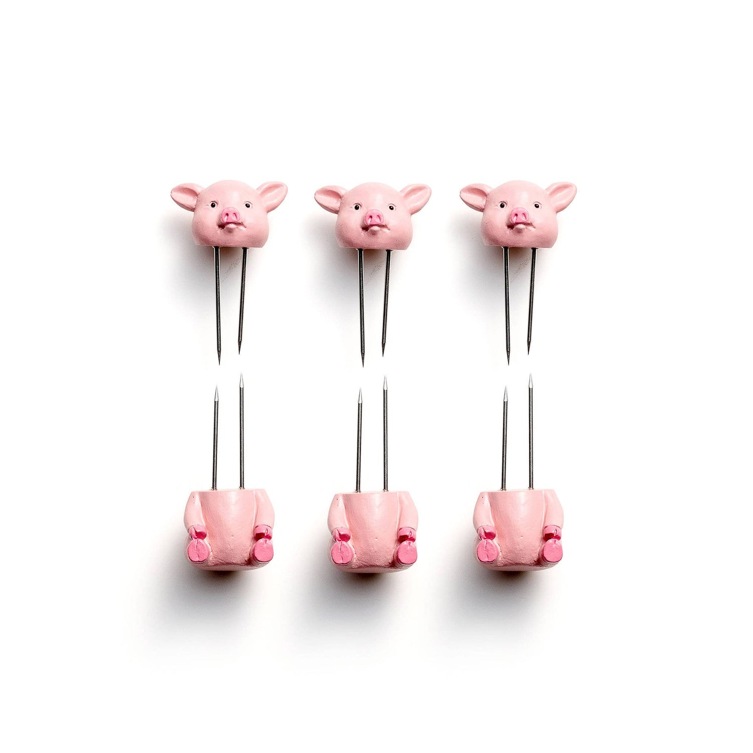 Outset Piglets Corn Holders, Set of 8