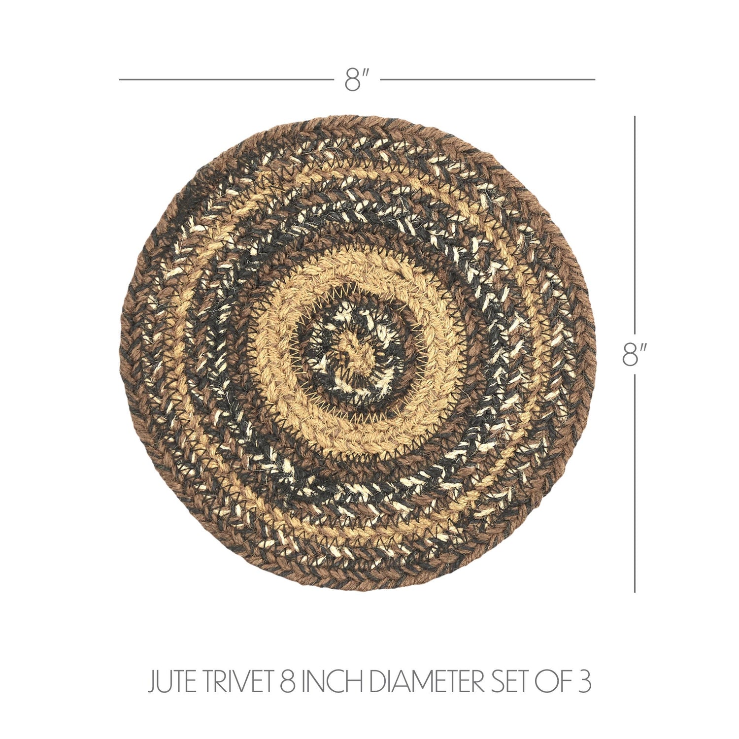 Espresso Braided Jute Trivet