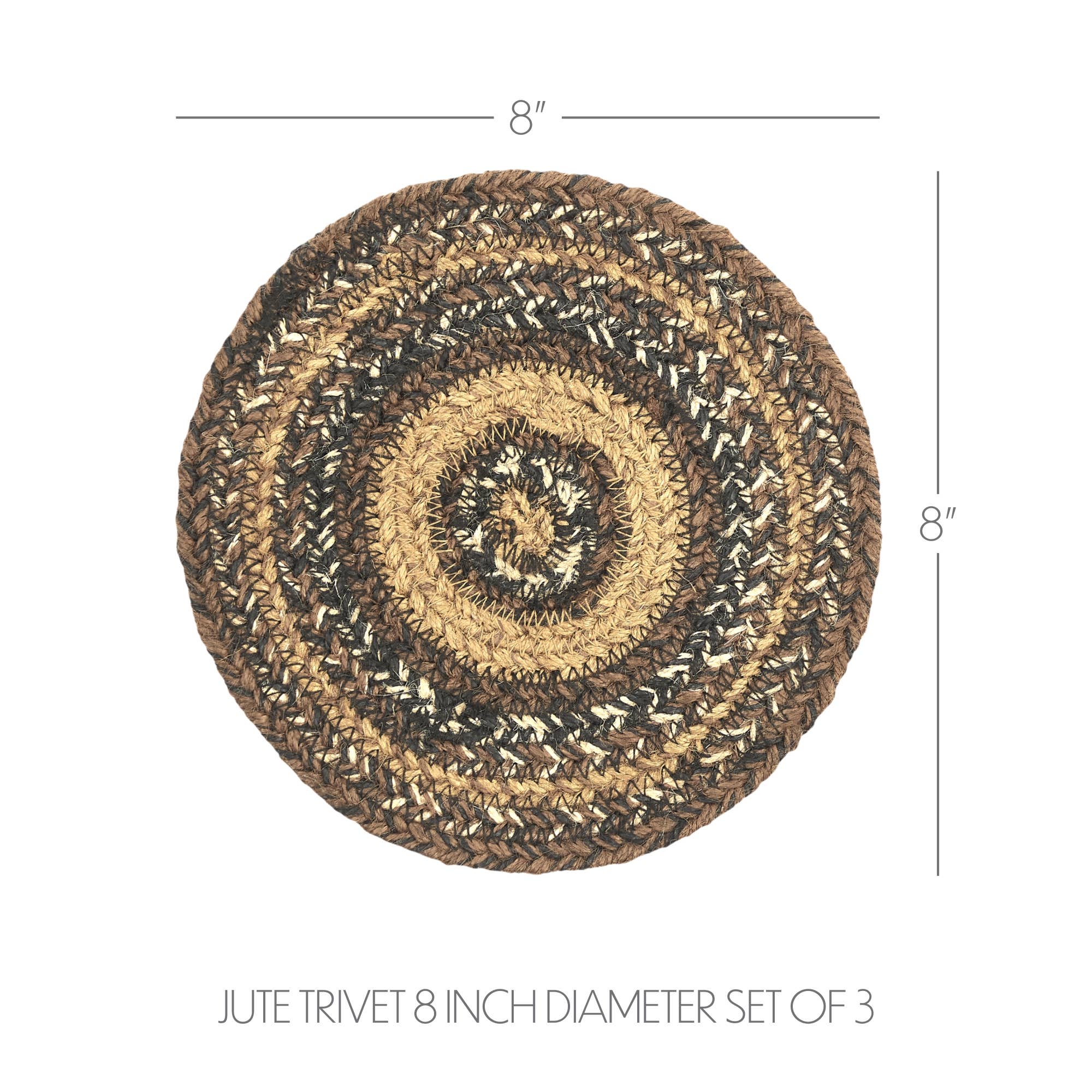 Espresso Braided Jute Trivet