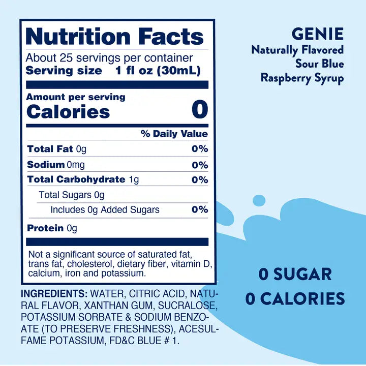 Sugar Free Sour Genie™ Syrup