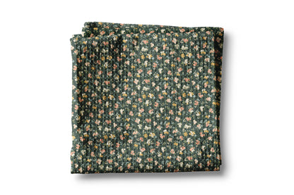Fall Floral Waffle Weave Kitchen Towel Autumn Flower Boho