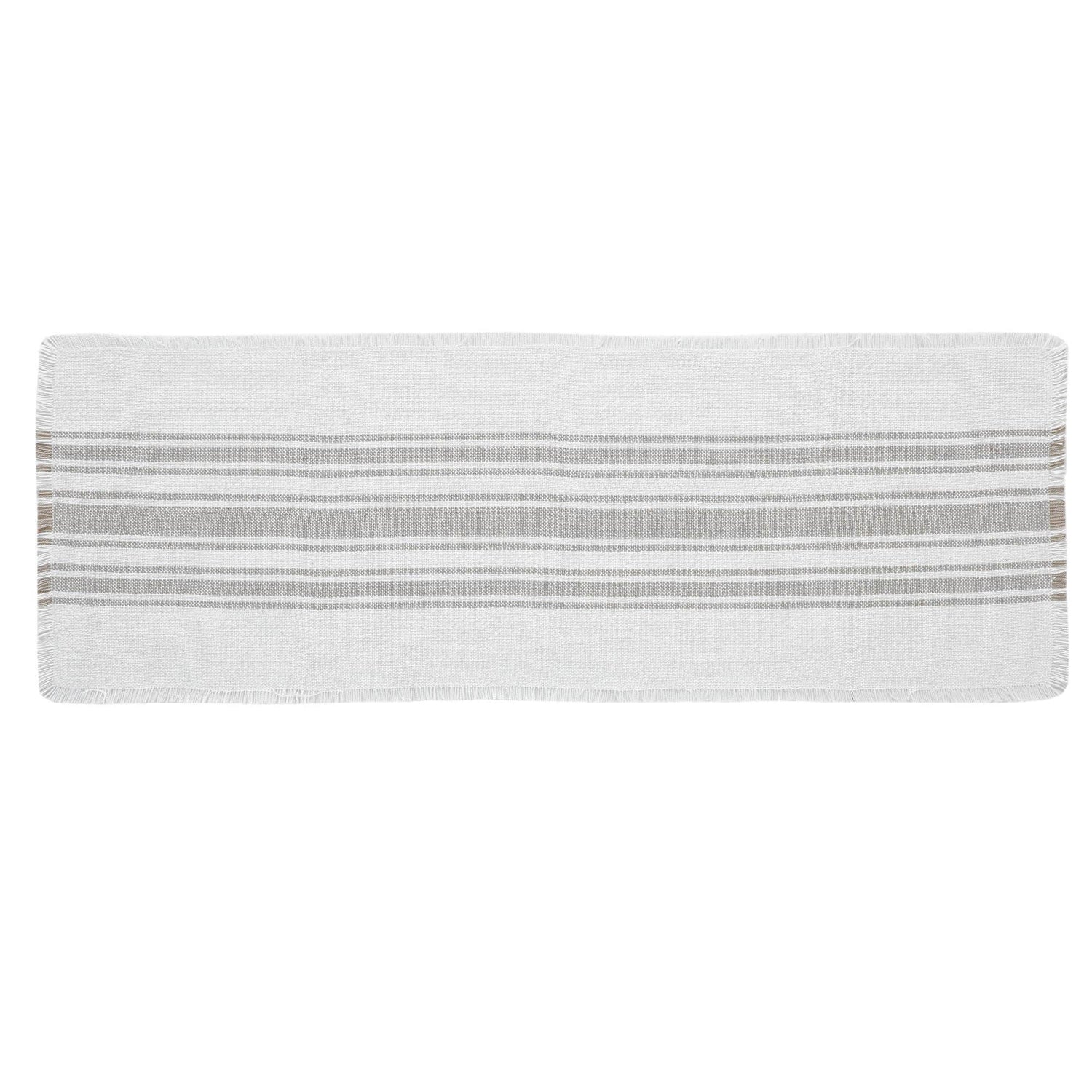 Antique White Stripe Dove Grey Indoor/Outdoor Runner 12x36