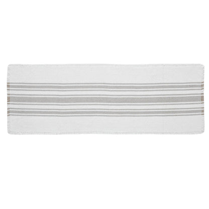 Antique White Stripe Dove Grey Indoor/Outdoor Runner 12x36