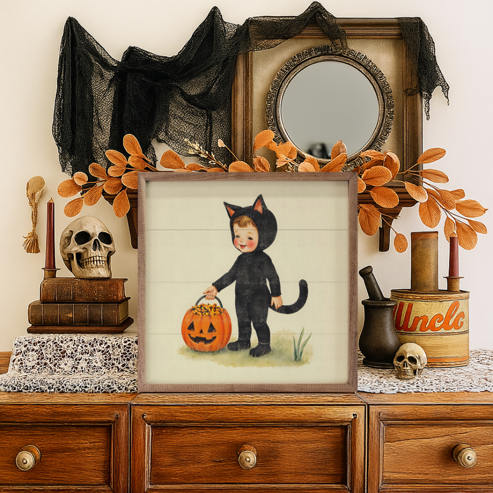 Cute Cat Costume Trick Or Treat