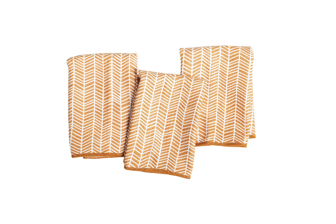 Mighty Minis Towel - Branches in Gold - Set 3