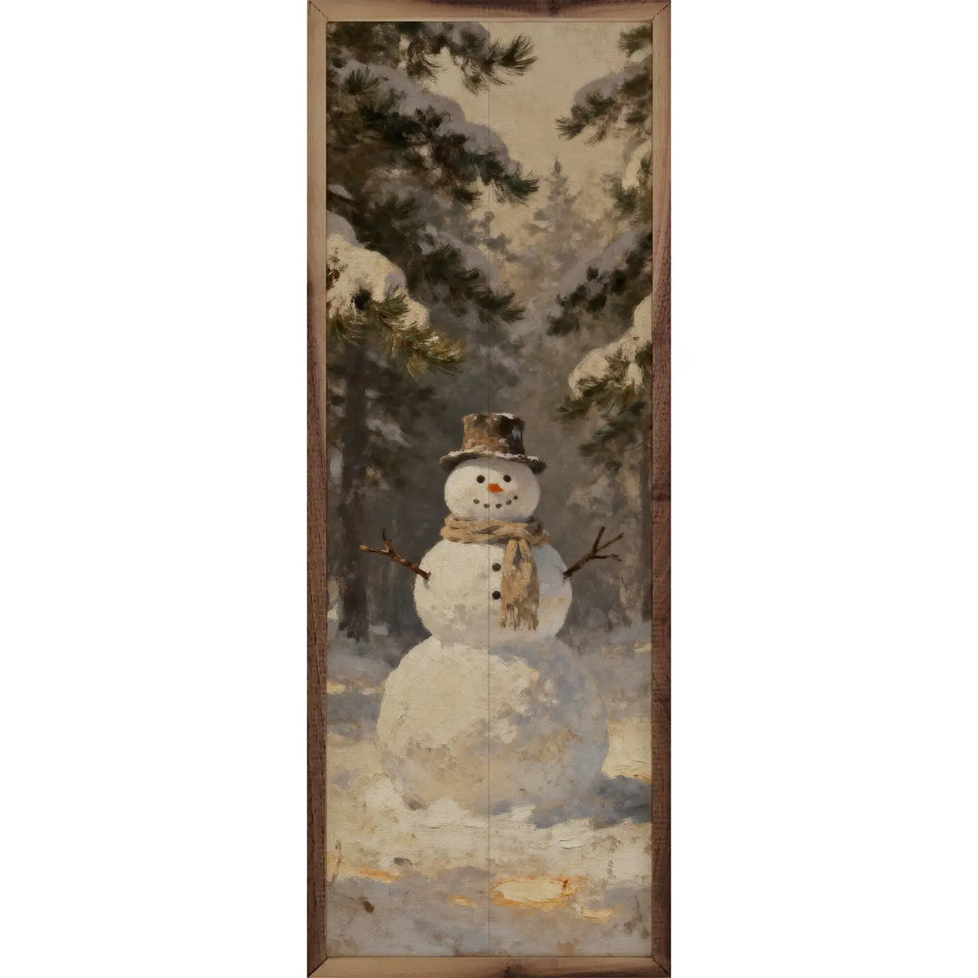 Snowman in the Woods